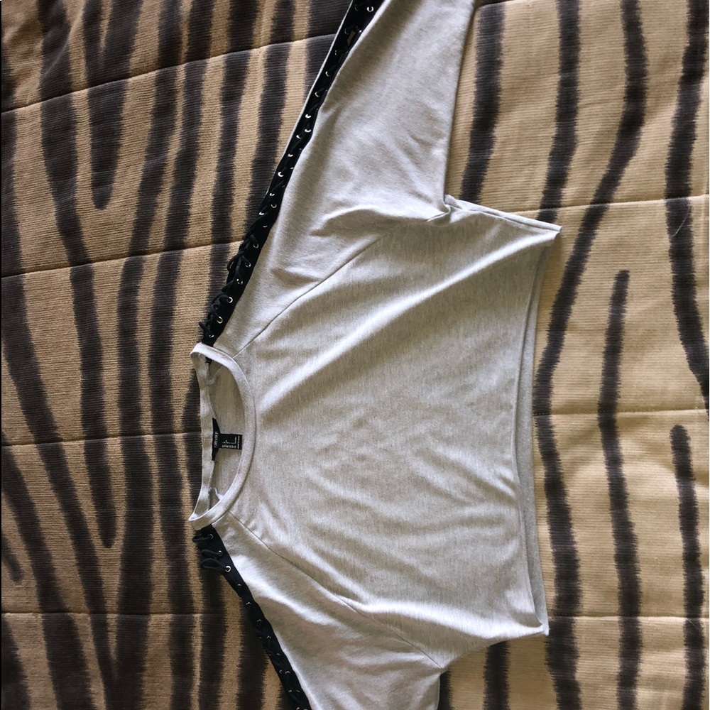 Grey cropped sweatshirt